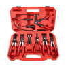 9PC Hose Clamp Clip Plier Set Swivel Jaw Flat Angled Band Automotive Tool Kit