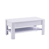 White Wooden Lift Top Up Coffee Table with Storage Drawer Desk Living Room