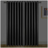 Pair of THERMAL BLACKOUT CURTAINS READY MADE EYELET TOP + TIE BACKS DOOR CURTAIN