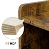 Industrial Side End Table Stackable Bedside Table Storage Nightstand for Bedroom
