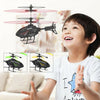 Mini RC Infraed Induction Helicopter Aircraft Flashing Light Toys Christmas Gift