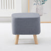 Square/Rectangle Grey Fabric Footstool Sofa Ottoman Foot Rest Stool Pouffe Seat