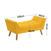 Velvet Fabric Bed End Bench Upholstered Tufted Accent Lounge Sofa Window Seat UK