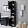 High Gloss Bathroom Tallboy Cabinet Modern Cupboard Storage Shelf Furniture Unit