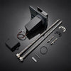 Black LED Waterfall Basin Sink Tap Bathroom Lever Single Handle Mixer Faucet UK