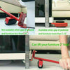 Heavy Furniture Roller Set Shifter Lifter Wheels Mover Easy Moving Slider Tool