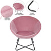Velvet Fabric Vanity Stool Bedroom Makeup Dressing Table Desk Chair Padded Seat