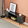 Black 2 Doors TV Stand Entertainment Unit Sideboard Storage Cabinet Living Room