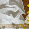 1/2X Rod Pocket Sheer Curtain Organza Voile Curtain Window Drape 4 Sizes 3Colors