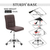 Comfy Office Desk Computer Chair Padded Seat Swivel Lift Chair PU Leather Chair