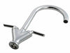 Modern Kitchen Sink Mixer Taps Swivel Spout Single Lever Chrome Brass Faucet