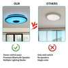 Dimmable 36/60W RGB LED Ceiling Light Bluetooth Music Speaker Lamp APP Control