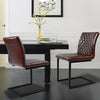 2 4 6x Faux Leather Dining Chairs Padded Seat High Back Kitchen Breakfast Chair