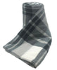 WARM SOFT THROW TRAVEL FLEECE OVER CAMPING TARTAN CHECKED SOFA BED CAR BLANKET