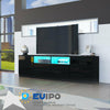 Modern 180cm TV Stand Cabinet Entertainment Unit High Gloss Storage w/ LED Light