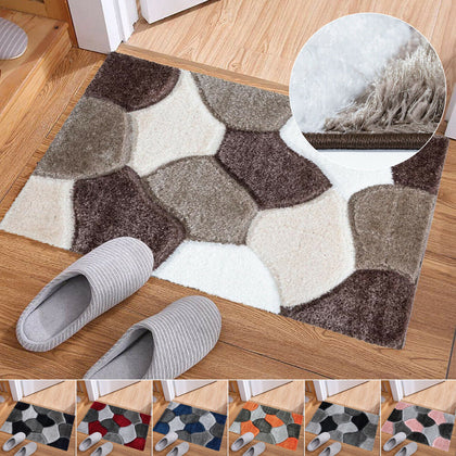 Ultra Soft Small Fluffy Shaggy Rugs Thick Pile Indoor Outdoor Welcome Door Mat