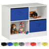 White Kids Bedroom Storage Organizer Unit With Drawers Childrens Childs