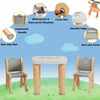 Kids Table & Chair Set Children Art Painting Activity Desk W/Drawers Adjustable