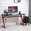 Gaming Desk w/ Gamepad Holder Cup Holder Headphone Hook Home Office