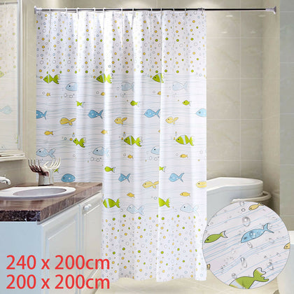 Modern Shower Curtain Partition Waterproof Mildew PEVA Bathroom Curtain