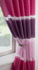 CLEARANCE Single Voile Patterned Curtain Sheer Panels Slot Top - Free Postage