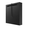 LED Bathroom Mirror Cabinet Black with Shaver Socket Illuminated Lights 630x650