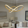 Modern LED Ceiling Light 50/70cm Circle Pendant Lamp Adjustable Chandelier Light