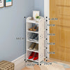 Wooden White Shoe Rack Storage Shelf Display Stand Organiser Unit 5/6/7/8 Tier