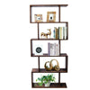 5 Tier Storage Shelf S-Shape Bookcase Display Shelving Unit Room Divider Rack UK