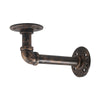 4pcs Shelves Brackets Industrial Antique Pipe Black Iron Wall Mounted Hanging