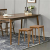 Vintage Stackable Bar Stool Backless Counter Seat Seating Chair High Legs Solid