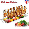 Stainless Steel Chicken Leg Drumstick Grill Stand Holder BBQ Non-stick UK