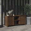 Brown TV Cabinet Modern Media Storage Cupboard Doors Small Sideboard Shelf Unit