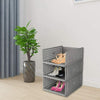 JingPeng Set of 4 Stackable Bedroom Wardrobe Organiser Plastic Storage Box Trays