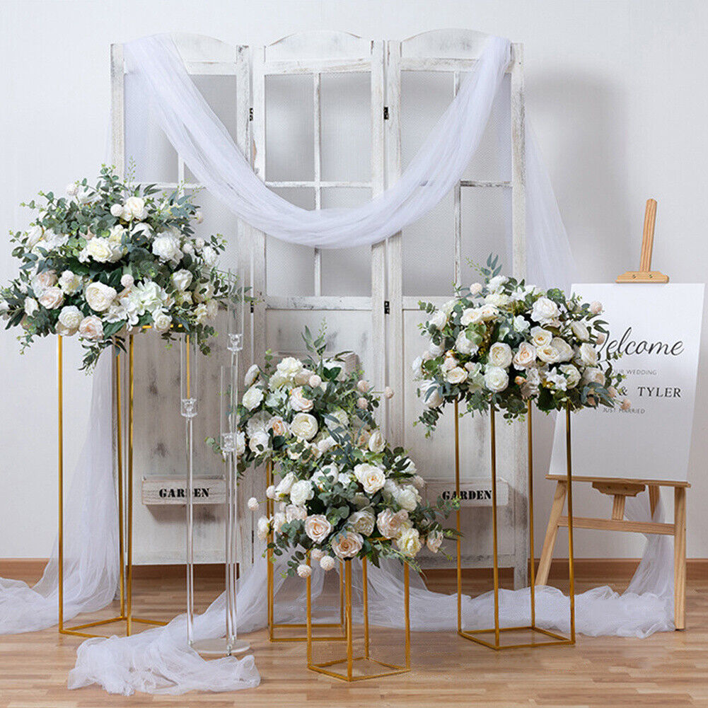 100/50cm Artificial Fake Rose Flower Row Wedding Arch Stage Wall Party DIY Decor