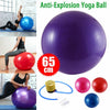 65 CM GYM YOGA BALL EXERCISE SWISS FITNESS PREGNANCY BIRTHING ANTI BURST + PUMP