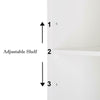 Two Doors Bathroom Cabinet Adjustable Shelves Unit Storage Cupboard UK