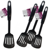 Slotted Turner Black Nylon Non Stick Spatula Heat Resistant Flipper Cooking Tool