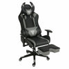 Racing Gaming Chair Swivel PU Computer Desk Office Chair Ergonomic Recliner Grey
