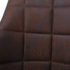 2* Brown/Grey Faux Leather/PU Dining Chairs Armchairs Padded Office Dining Room
