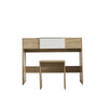 Dressing Table Stool Bedroom Vanity Set Makeup Desk W/ Flip up Mirror & Drawer
