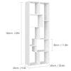 Bookcase Shelving Display Rack Storage Anti-Tipping Home Organiser Bookshelf