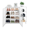 4 Tiers Shoes Rack Display Stand Shoe Storage Shelf Organiser Unit Cabinet Doors