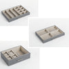 4 Layers Large Jewellery Box Storage Organizer Case Cabinet w/Portable Box Grey