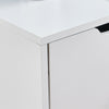Mobile Filing 5 Drawer Pedestal Cabinet File Storage with Door Home Office White