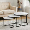 Nesting Table 2/3pcs Round Nested Side End Coffee Table Lamp Stand Living Room
