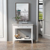 Mondeer White Console Table 2/3 Drawers Wooden Shelf Hallway Storage Side Desk
