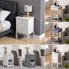 Slim Side Table Bedroom Bedside Table Unit Sofa Cabinet Nightstand With Drawer