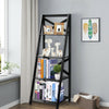 4-Tier Ladder Shelf Wooden Storage Rack Display Bookcase Plant Flower Stand