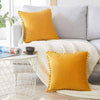 1/2x Velvet Cushion Cover Pom Poms Home Decorative Sofa Car Throw Pillow Case UK